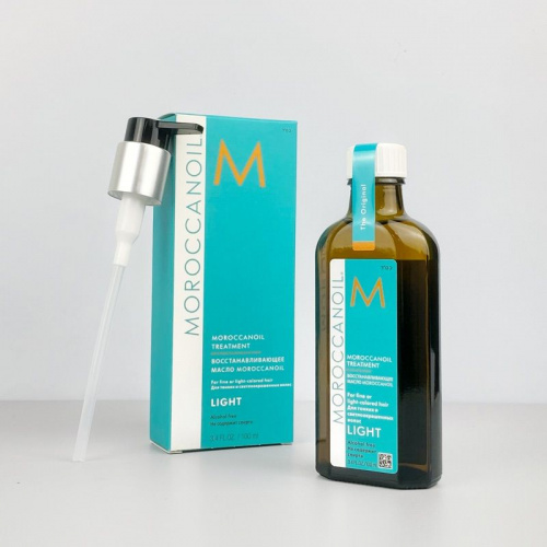 Масло восстанавливающее для тонких, светлых волос / Moroccanoil (Мороканоил) Treatment Light 100 мл фото 3