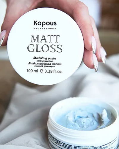 Паста моделирующая сильной фиксации для волос / KAPOUS (Капус) Matte gloss 100 мл фото 2