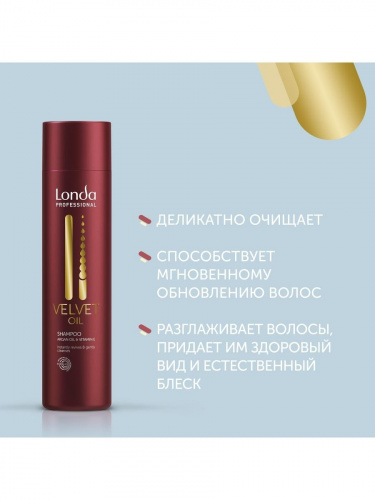 Шампунь с аргановым маслом / Londa (Лонда) Velvet Oil 250 мл фото 3