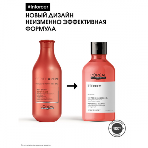 Шампунь укрепляющий против ломкости волос / L'OREAL (Лореаль) INFORCER 300 мл фото 5